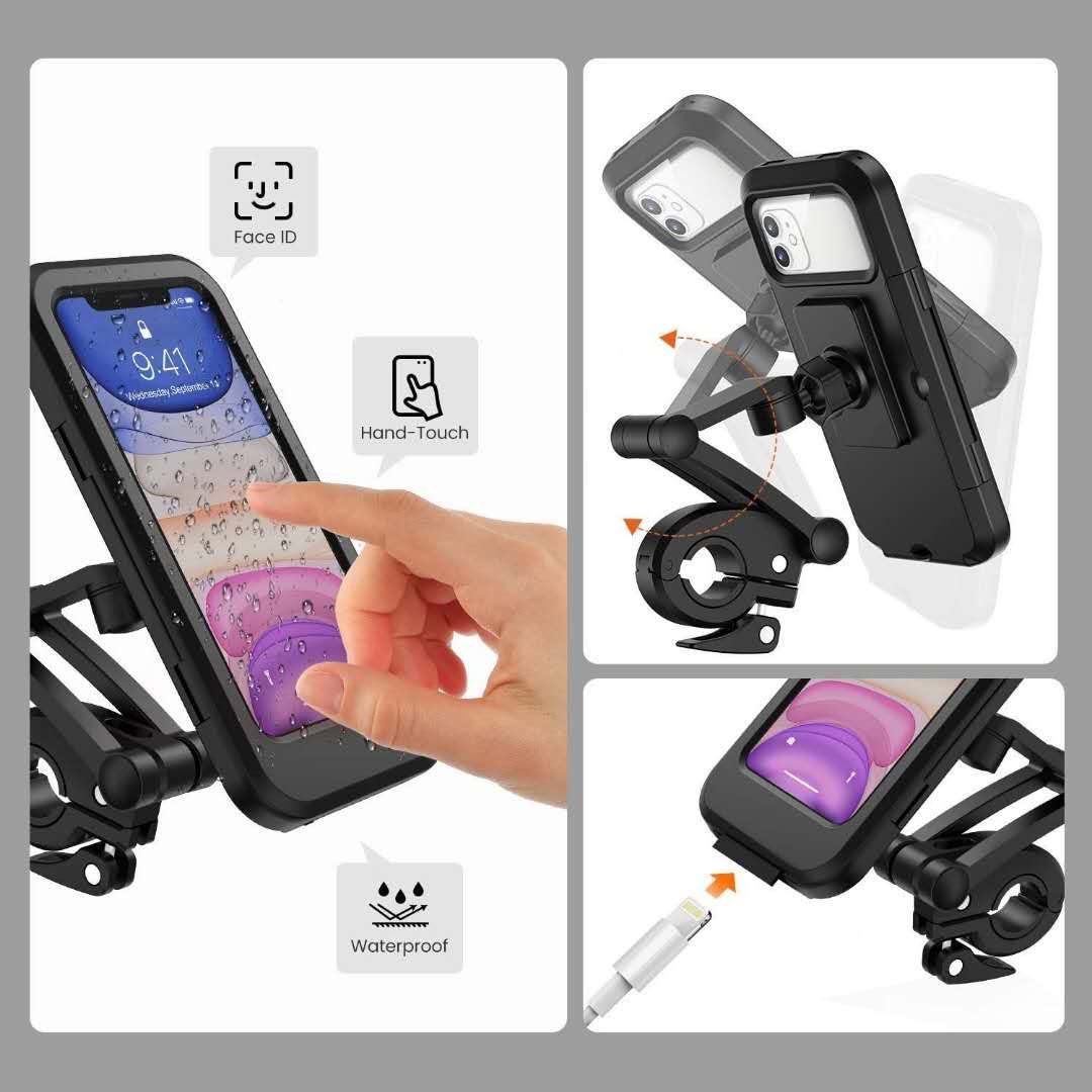 Bicycle Mobile Phone Bracket Waterproof Electric Vehicle Motorcycle Mo