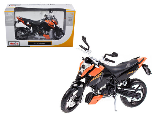 KTM 690 Duke Orange / Black Motorcycle 1/12 Diecast Model by Maisto