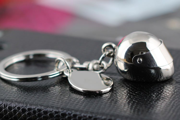 Motorcycle Helmet Keychain