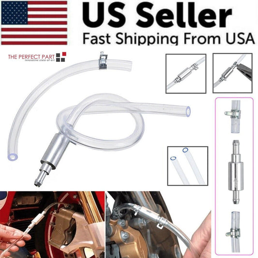 Car Motorcycle Clutch Brake Bleeder Hose One Way Valve Tube Bleeding