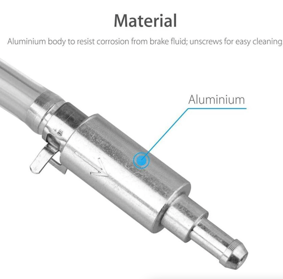 Car Motorcycle Clutch Brake Bleeder Hose One Way Valve Tube Bleeding