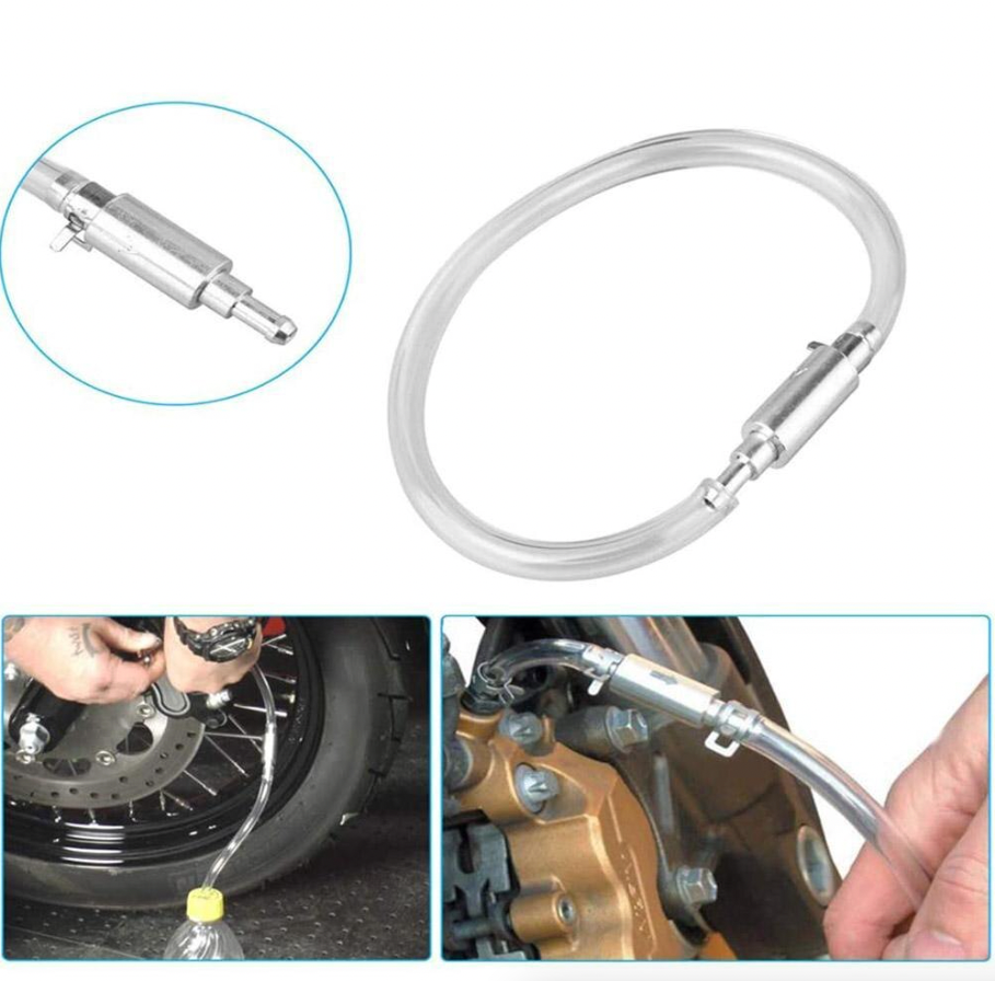 Car Motorcycle Clutch Brake Bleeder Hose One Way Valve Tube Bleeding