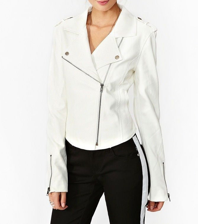 Women Real Lambskin Leather Jacket KW002