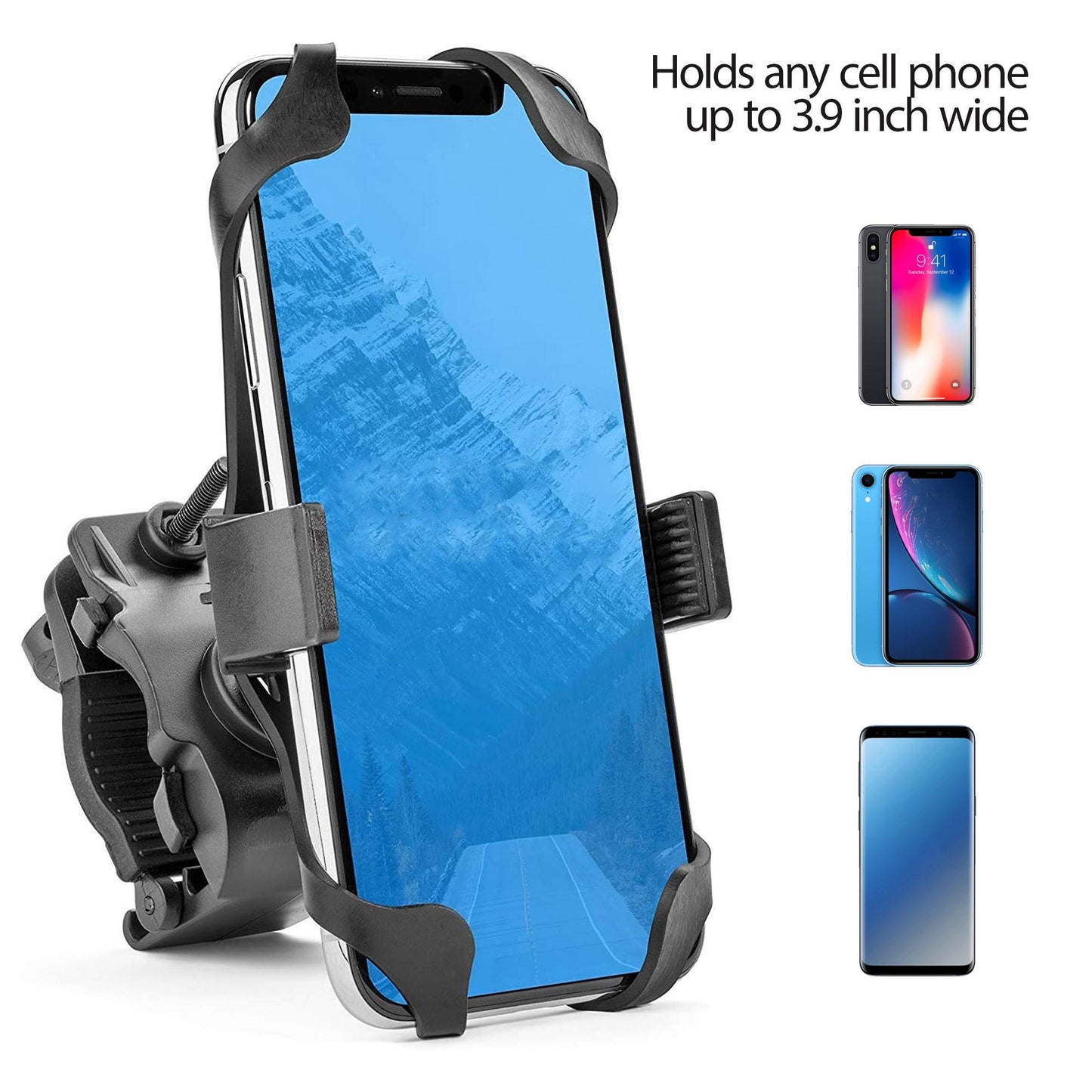 Bike Phone Mount Motorcycle Cell Phone Holder Bicycle Handlebar For