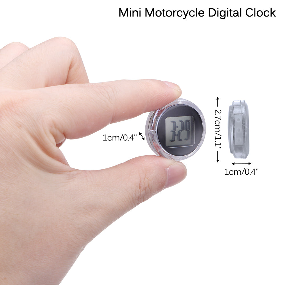 Universal Mini Motorcycle Clock Watch Waterproof