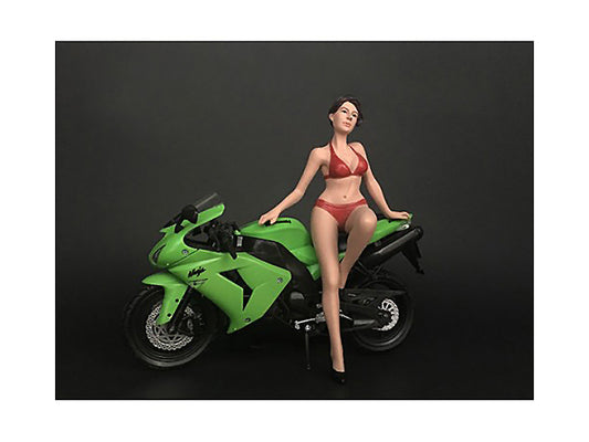 Hot Bike Model Elizabeth Figurine for 1/12 Scale Motorcycle Models by