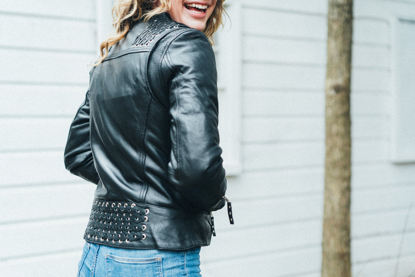 Black Widow - Women's Leather Motorcycle Jacket