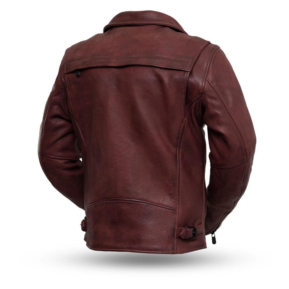 Night Rider - Men's Leather Motorcycle Jacket