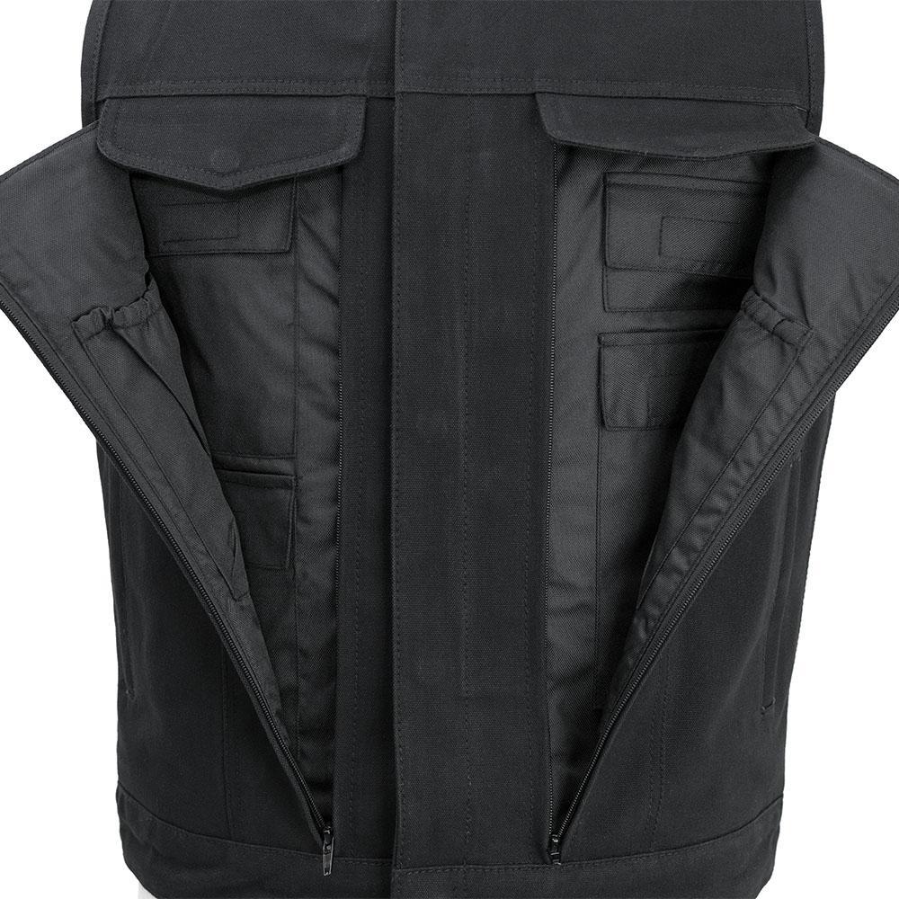 Highland V2 - Men's Motorcycle Canvas Vest-FS