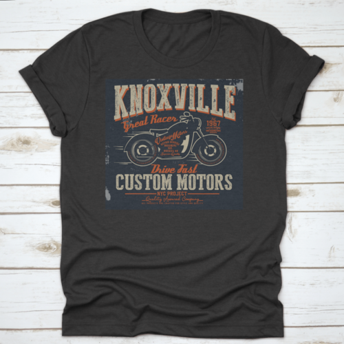 Knoxville With A Text Custom Motors And Motorcycle In The Center