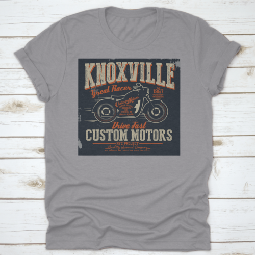 Knoxville With A Text Custom Motors And Motorcycle In The Center