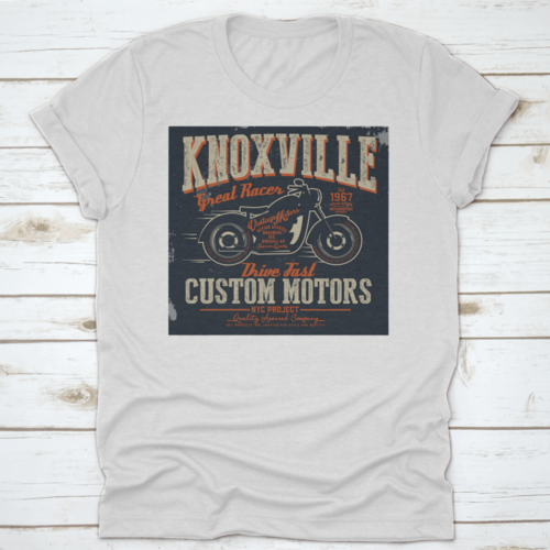 Knoxville With A Text Custom Motors And Motorcycle In The Center