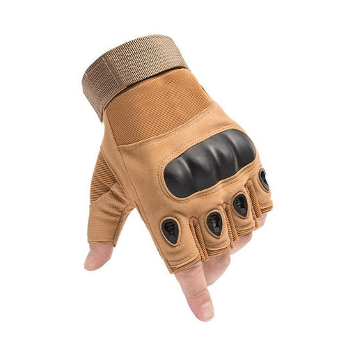 Motorcycle Fingerless Gloves | Leather Fingerless Gloves - Guantes