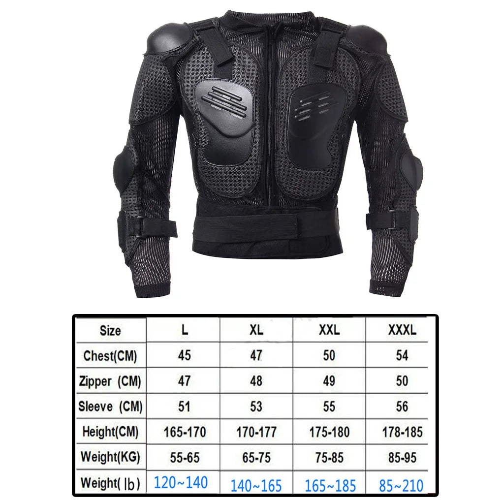 Motorcycle Protection Riding Gear Jacket Armor Spine Shoulder  Chest