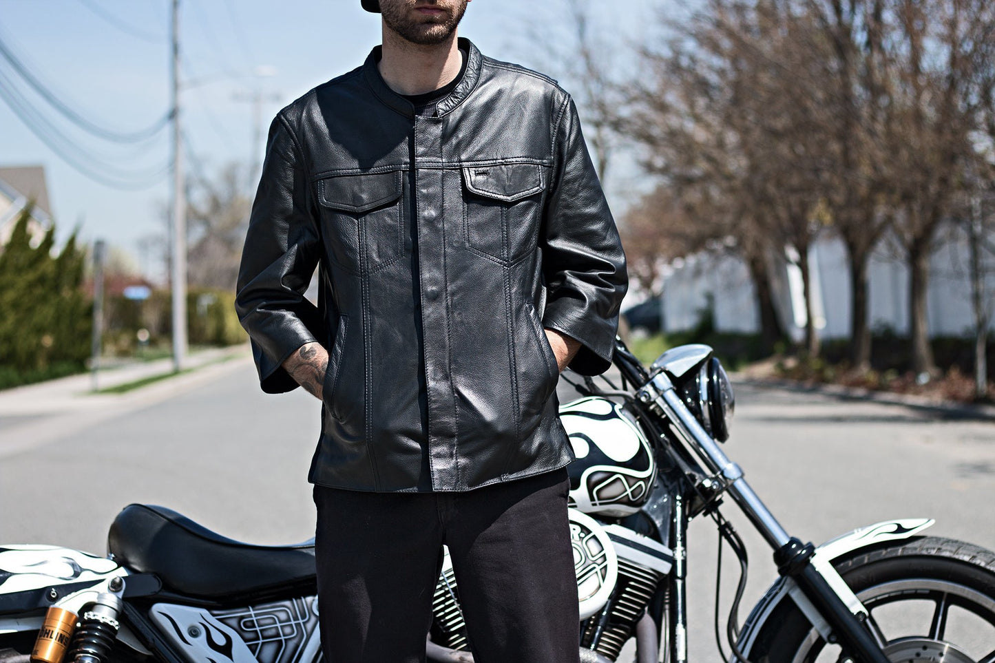 Mesa - Men's Motorcycle Leather Shirt