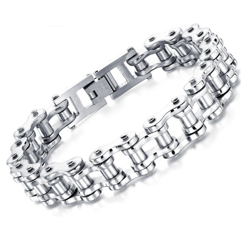 Punk Rock Biker 316L Stainless Steel Mens Bracelet Fashion Jewelry