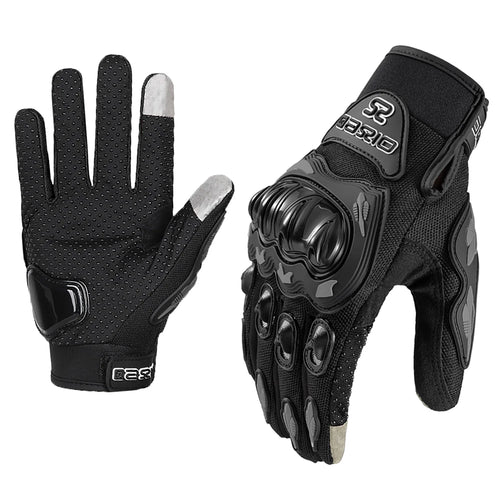 Summer Breathable Full Finger Motorcycle Gloves Non-slip