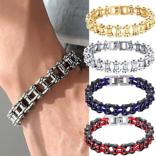 Punk Rock Biker 316L Stainless Steel Mens Bracelet Fashion Jewelry