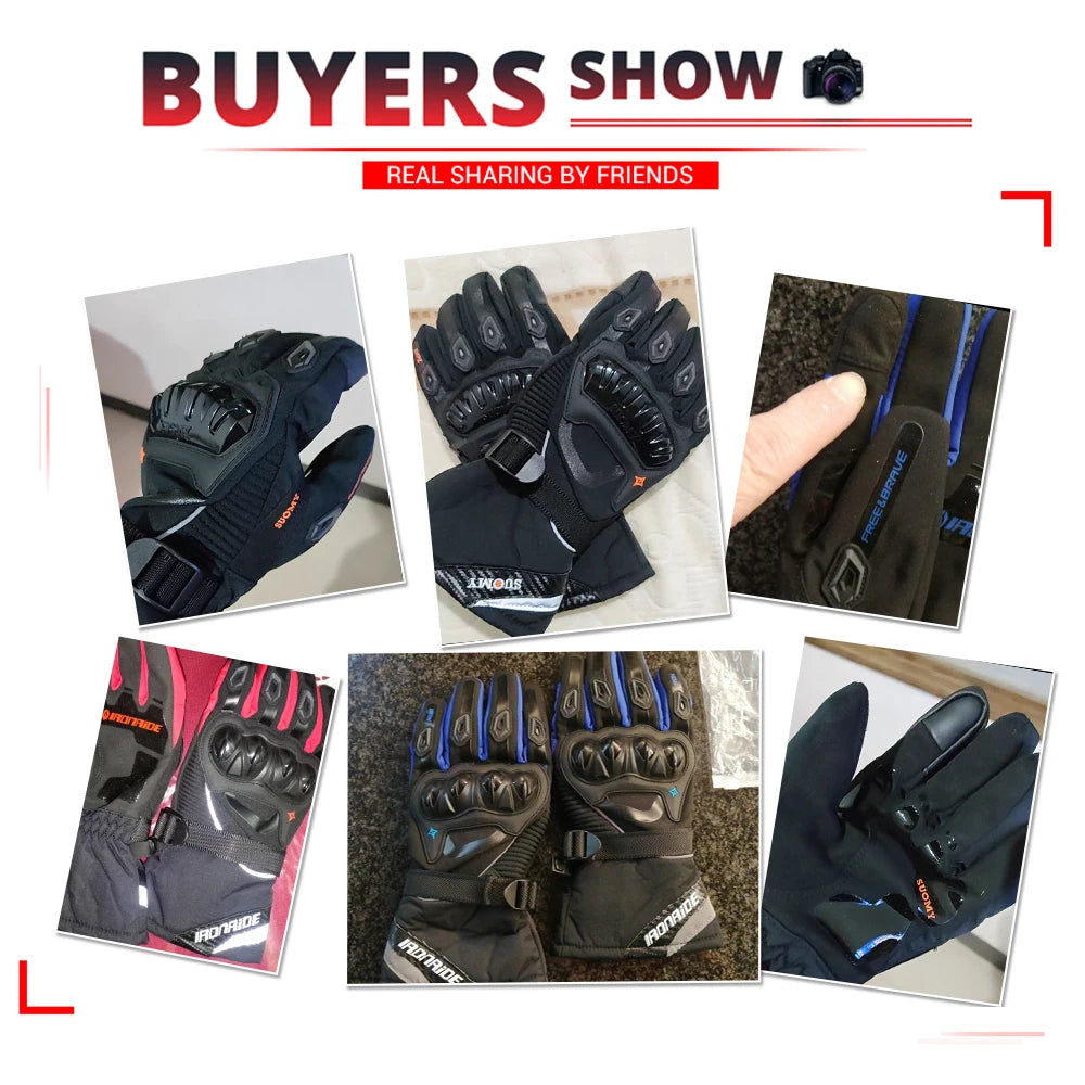 Motorcycle Gloves Windproof Waterproof Guantes Moto Men Motorbike