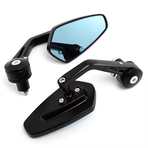 2x 7/8" 20mm Motorcycle Rear View Mirrors Anti-Glare HD Motorbike