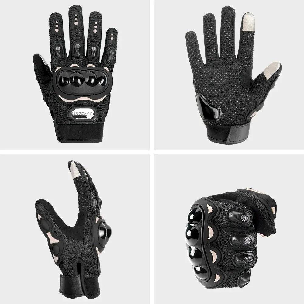 Motorcycle Gloves Men Breathable Motorcycle Full Finger Guantes