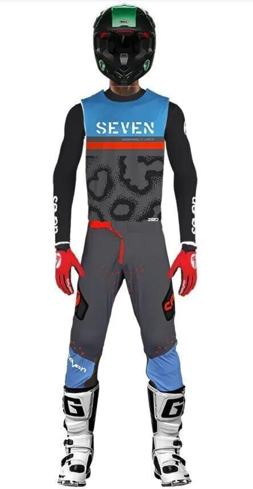 2024.1 SEVEN MX Navy Motocross Kit Off Road Motorcycle Race Wear Dirt