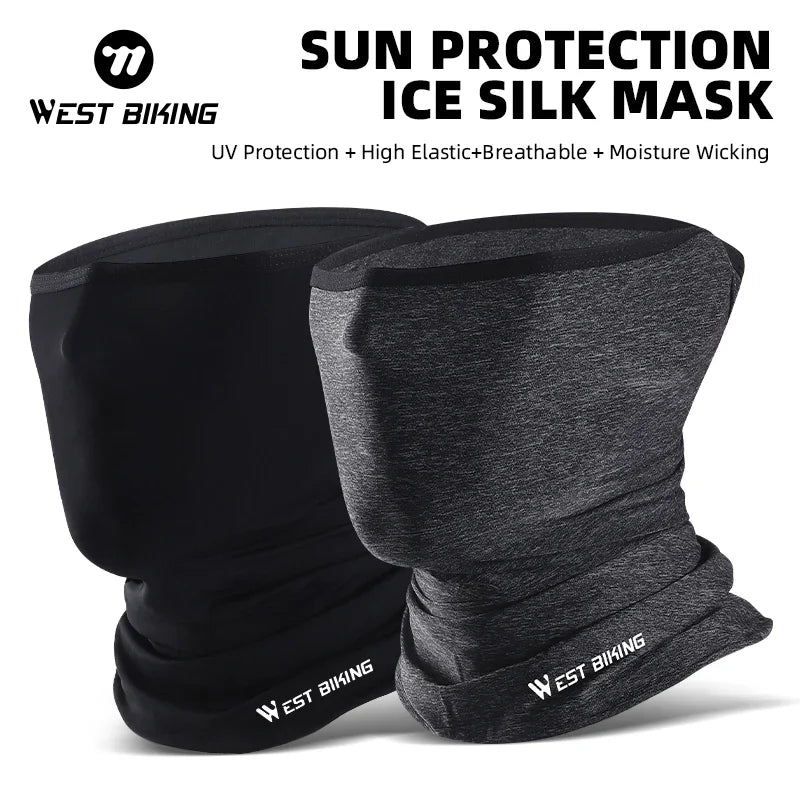 WEST BIKING Summer UV Protection Cycling Scarf Bicycle Face Mask