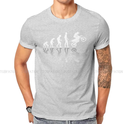 Evolution Biker  Unique TShirt Enduro Cross Motorcycle Racing Leisure