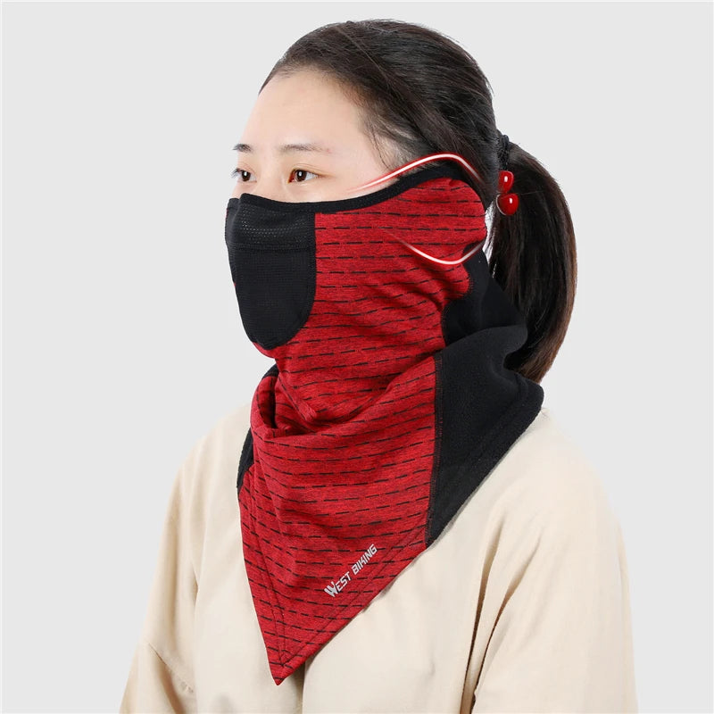 WEST BIKING Winter Ski Warm Mask Windproof Fleece Running Fishing