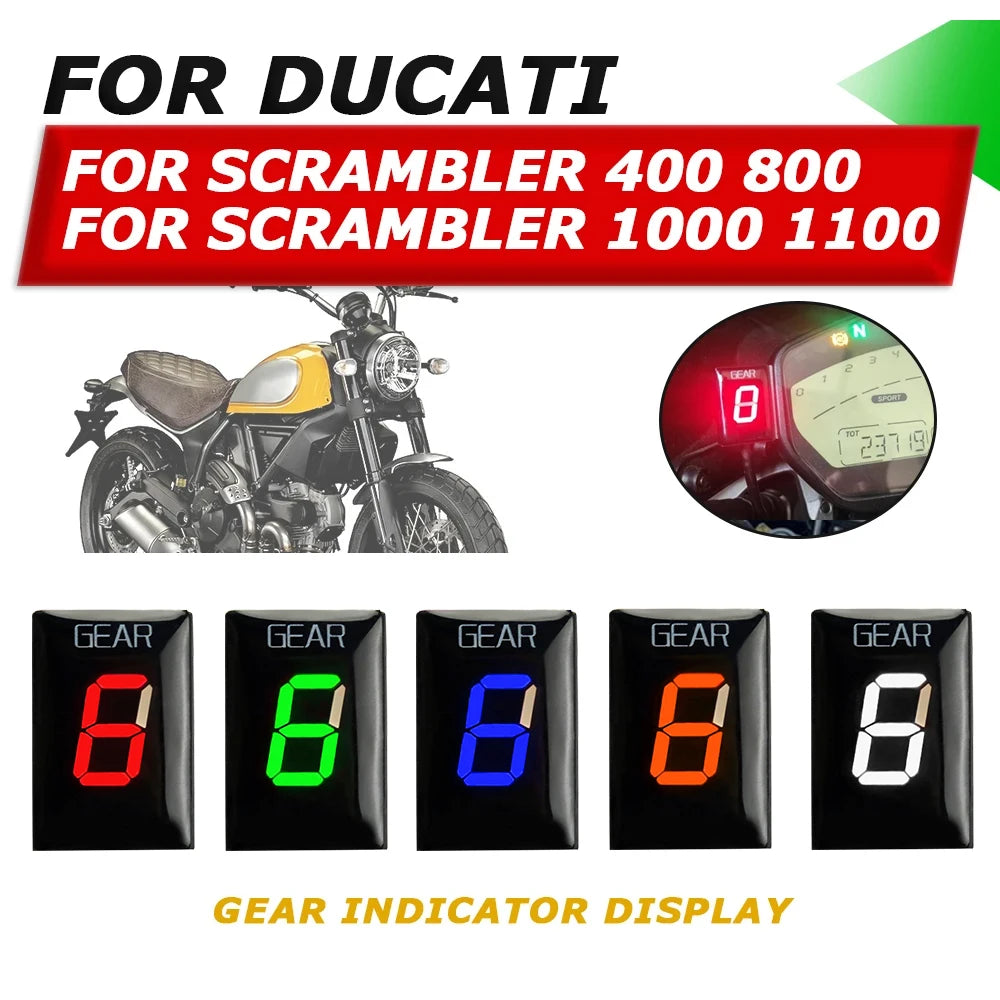 Motorcycle Gear Indicator Ecu Speed Gear Display Meter For Ducati