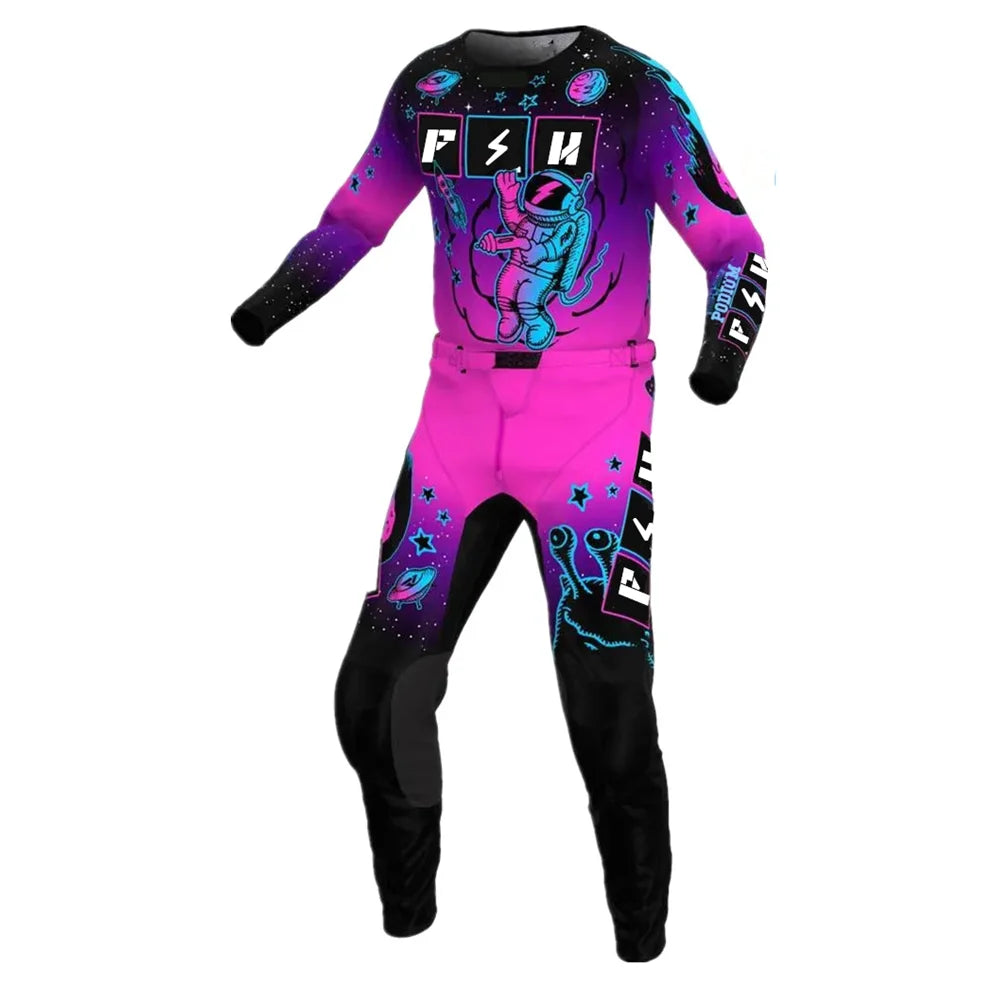 Adult 2024 fh Podium Jersey Set Purple MX Gear Set Off Road Kit