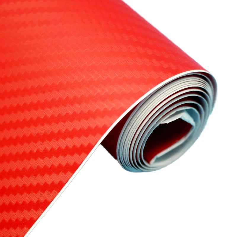 30cmx127cm 3D Carbon Fiber Vinyl Car Wrap Sheet Roll Film Car Stickers