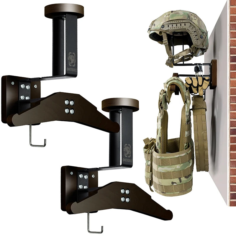 ONETIGRIS Tactical Gear Wall Mount, Police Gear Rack Plate Carrier