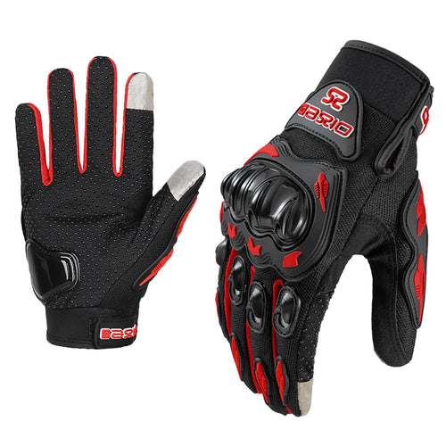 Summer Breathable Full Finger Motorcycle Gloves Non-slip