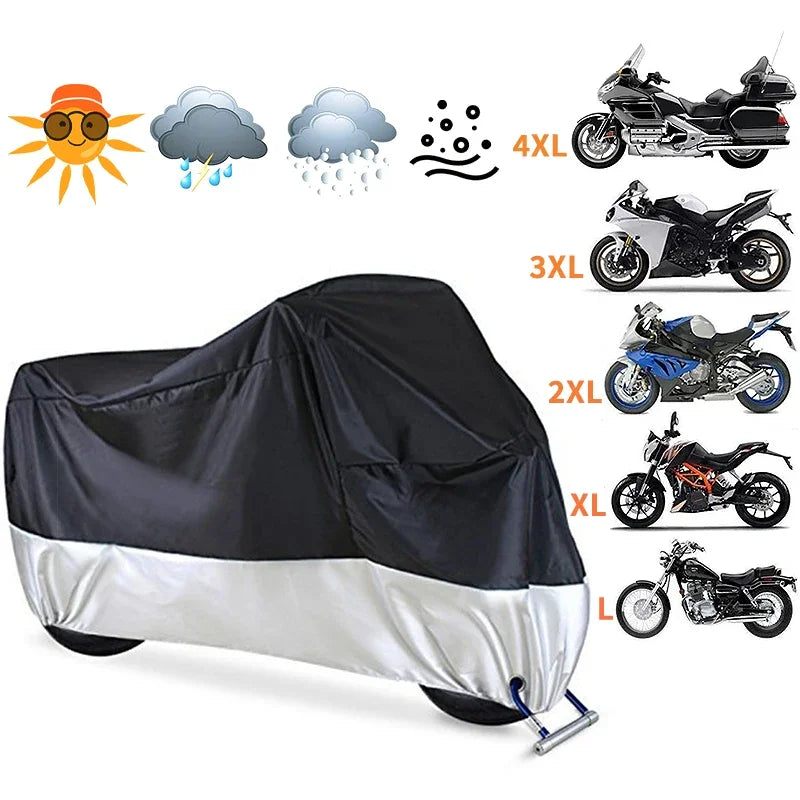 Waterproof Motorcycle Cover Outdoor Motorcycle Rain Clothing Protector