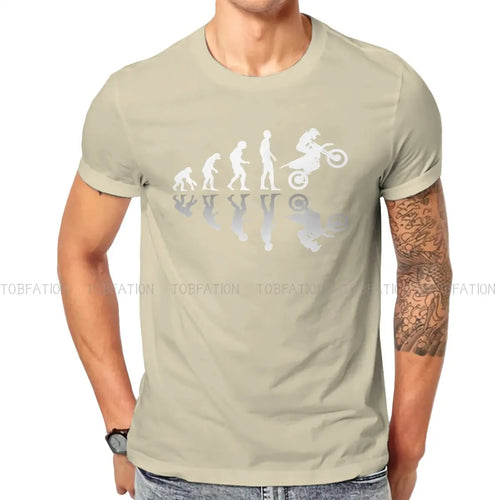 Evolution Biker  Unique TShirt Enduro Cross Motorcycle Racing Leisure