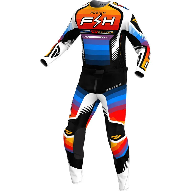 2024 FH Gear Set Dirt Bike Clothing Off Road Motocross Jersey Set