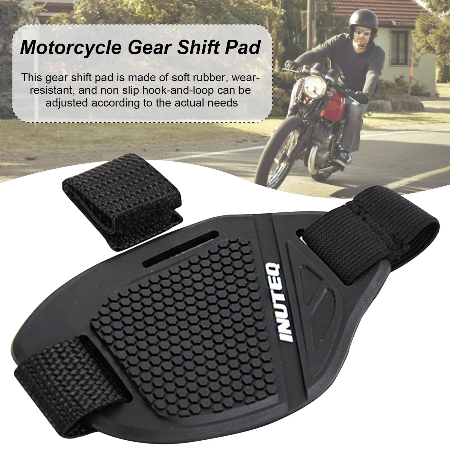 Motorcycle Shift Pad Rubber Boot Protective Cover Adjustable Shifter