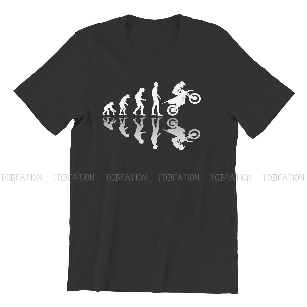 Evolution Biker  Unique TShirt Enduro Cross Motorcycle Racing Leisure