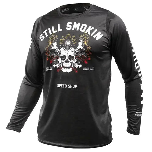 Fast fh MX Gear Set Skull Motorcycle Dirt Bike Jersey Set Black