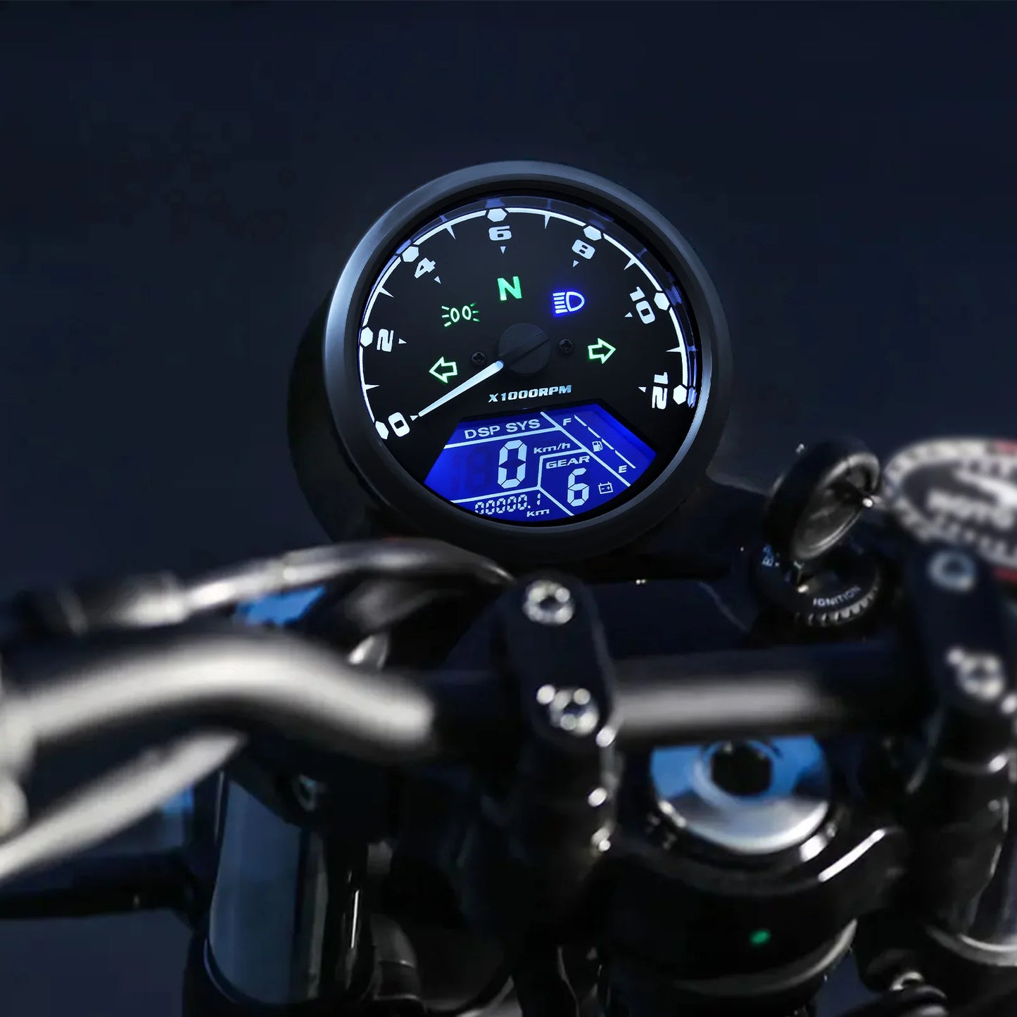 Universal Motorcycle Meter Speedometer Digital Odometer with Gear