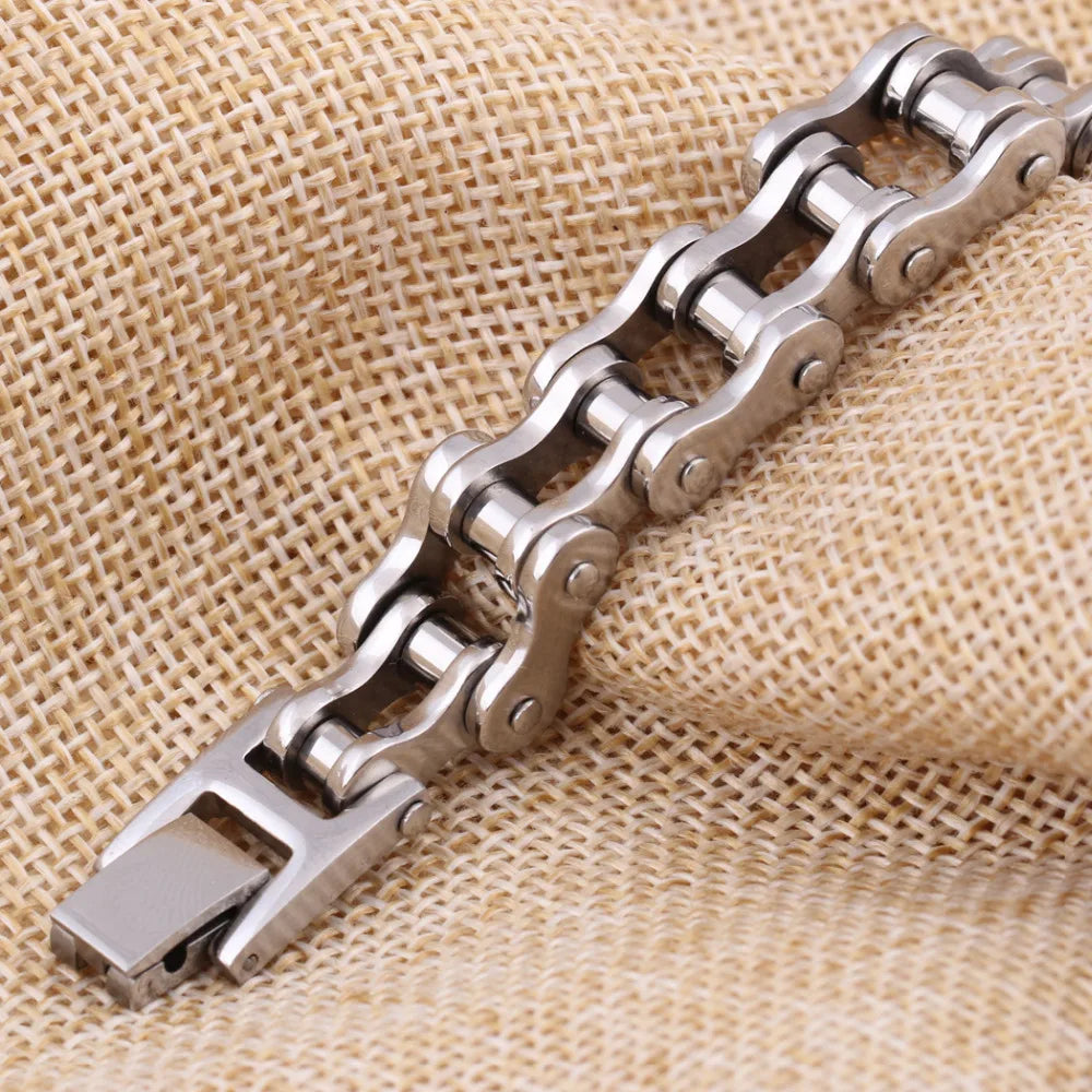 Punk Rock Biker 316L Stainless Steel Mens Bracelet Fashion Jewelry