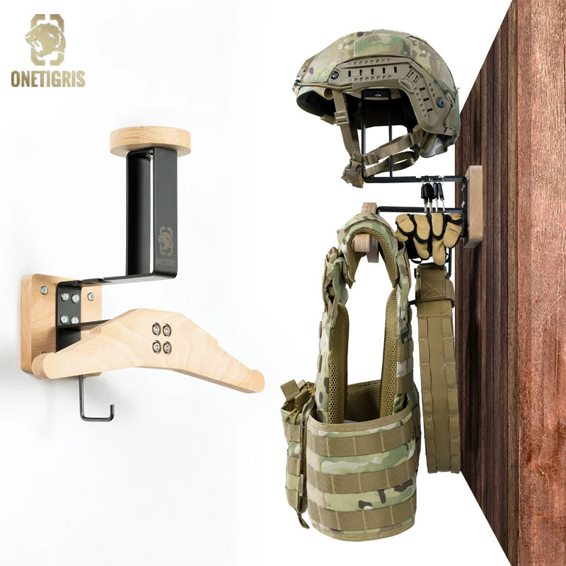 ONETIGRIS Tactical Gear Wall Mount, Police Gear Rack Plate Carrier