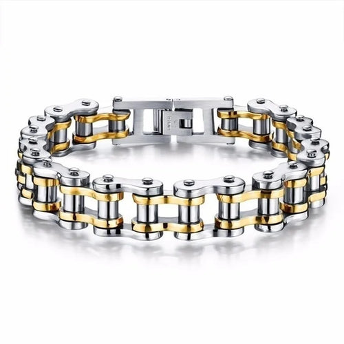 Punk Rock Biker 316L Stainless Steel Mens Bracelet Fashion Jewelry