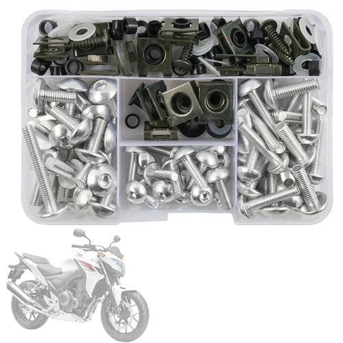 177pcs Fairing Bolts Motorcycle Screws Body Screws Nuts For kawasaki