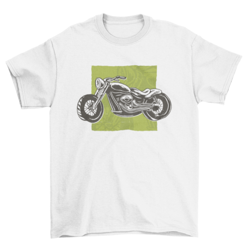 Black and White Motorcycle T-shirt