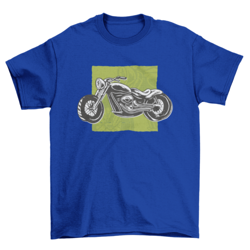 Black and White Motorcycle T-shirt