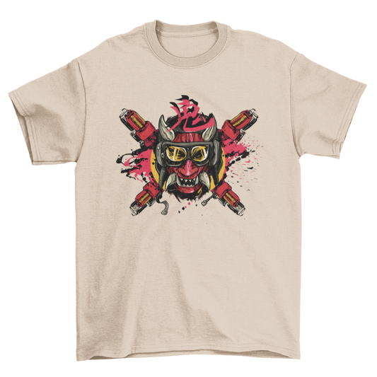 Motor demon t-shirt design