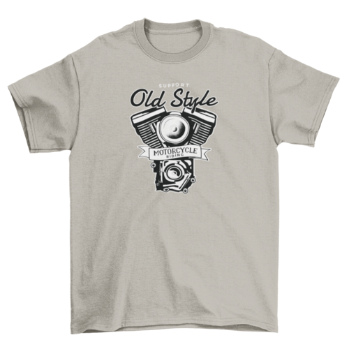 Old Motorcycle Riding T-Shirt