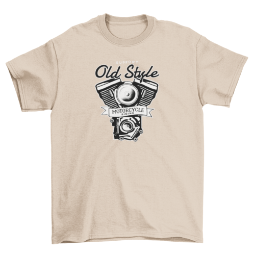 Old Motorcycle Riding T-Shirt